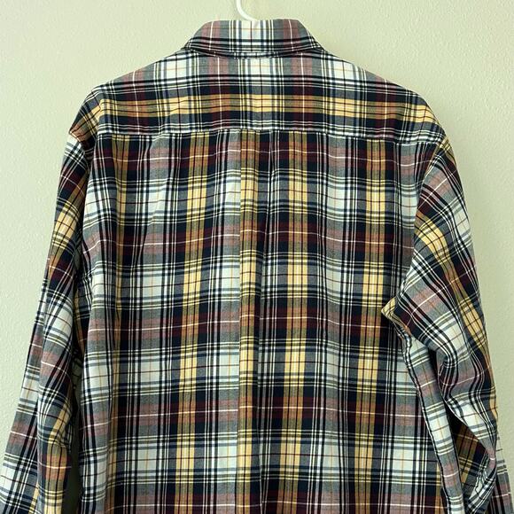 Viyella weathered Campbell Wool blend plaid flannel shirt grunge workwear L - Picture 7 of 10